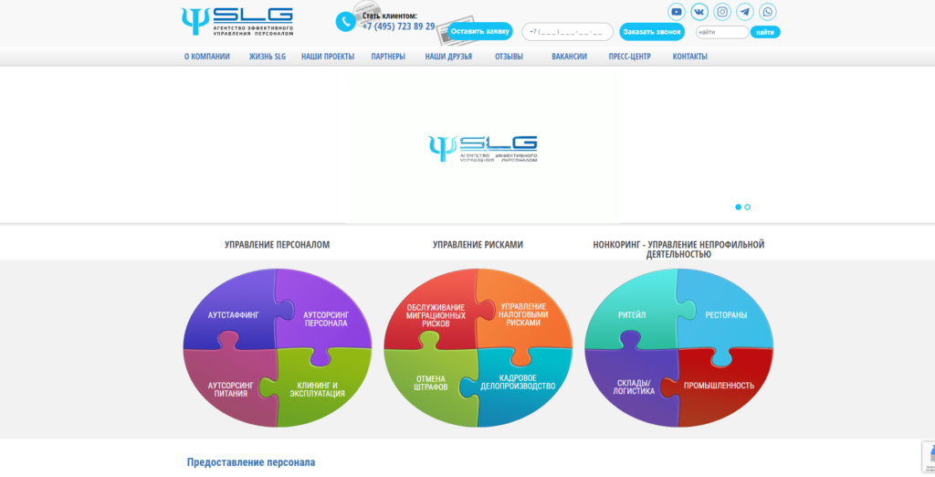 Аутсорсинговая компания - Агентство SLG